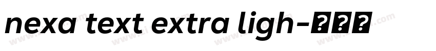 nexa text extra ligh字体转换